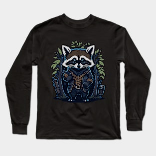 Raccoon Agent Long Sleeve T-Shirt